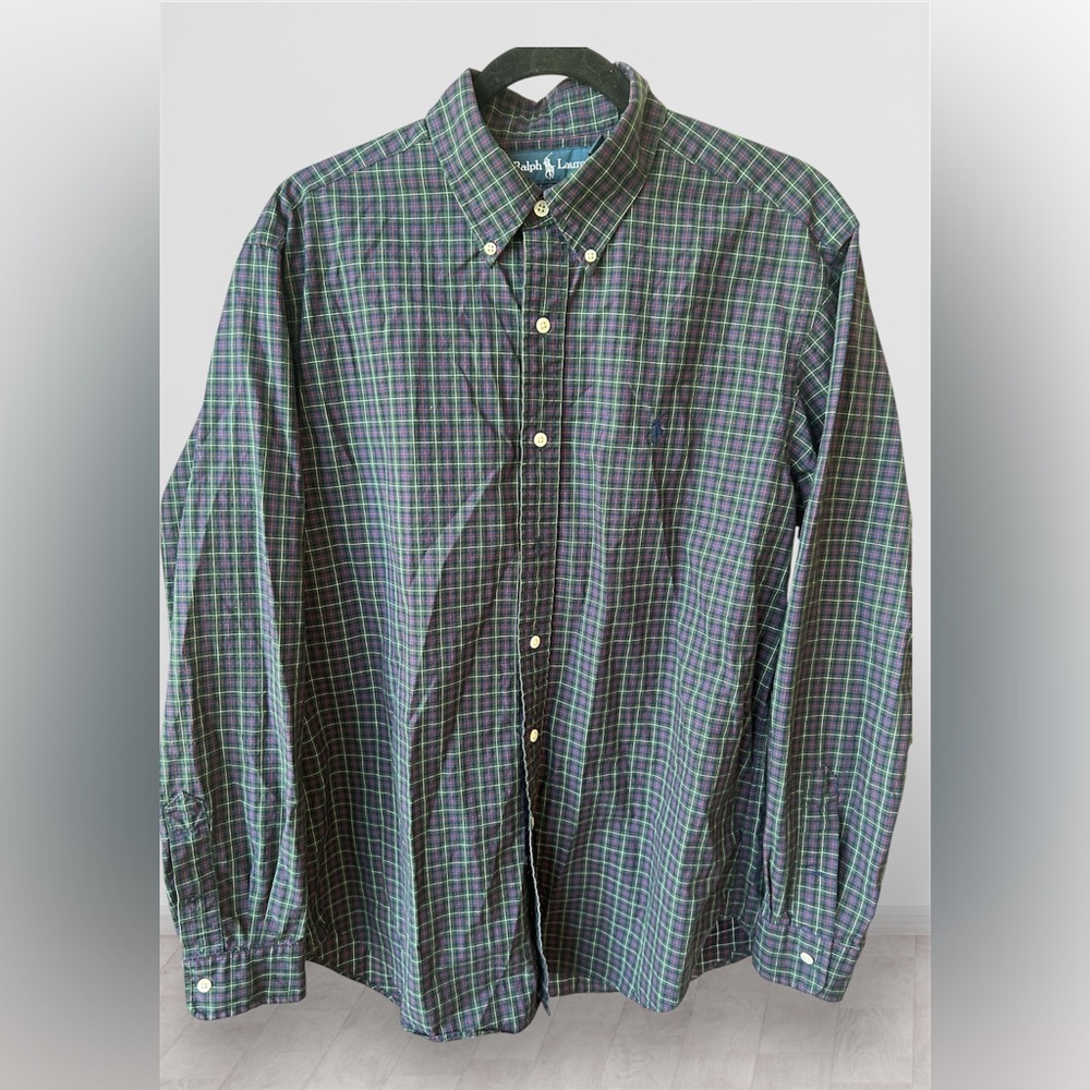 Ralph Lauren Men's Plaid Button-Down Shirt
